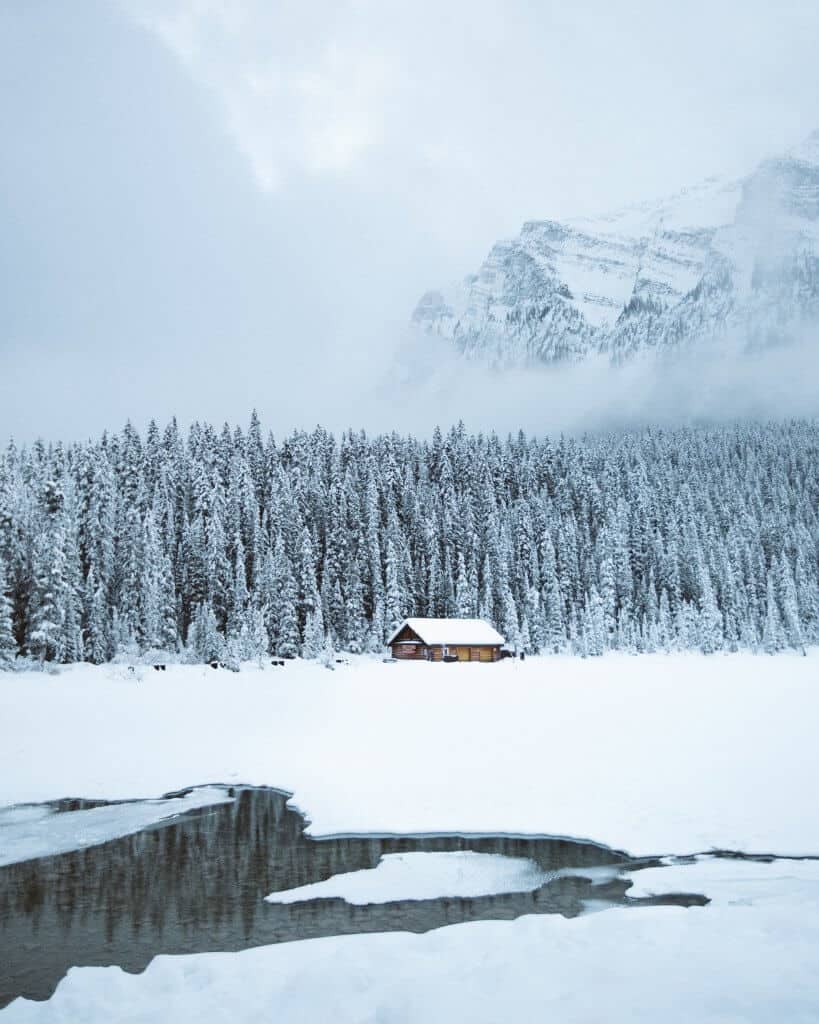 Cabin at Frozen Lake
