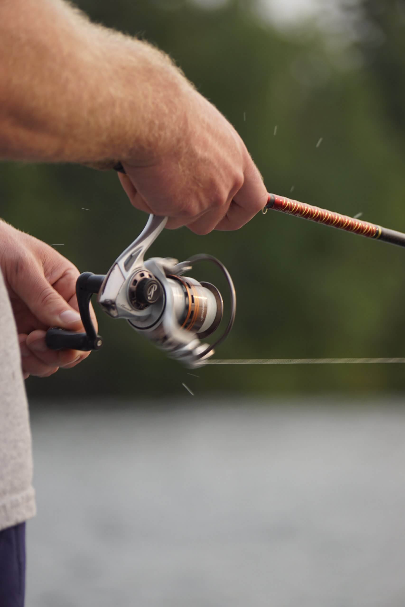 Man using best ultralight spinning reels to fish