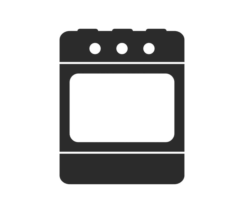 an oven as a vector